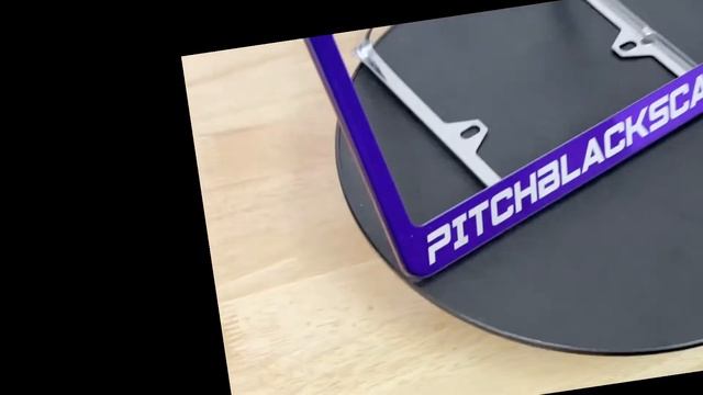 Frameai.com polish mirror purple chrome customized license plate frame “PITCHBLACKSCATPACK” смотреть онлайн