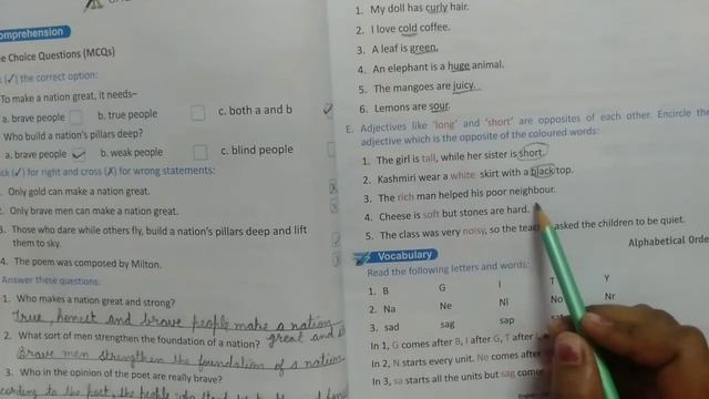 Class-2 Lesson-5 The Nation Builders (Poem)|| Question Answer|| Grammar Workshop||vocabulary