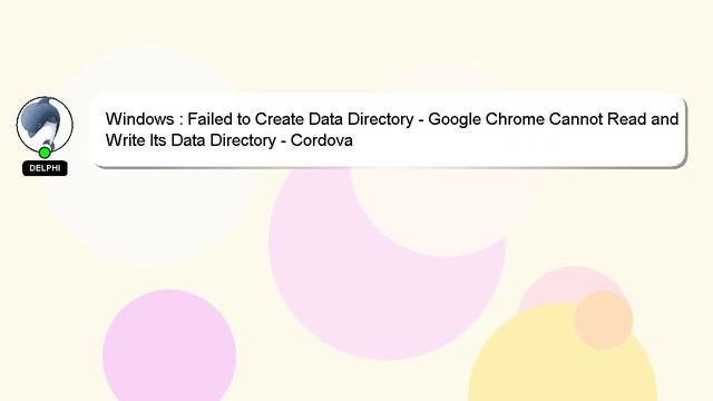 Windows : Failed to Create Data Directory - Google Chrome Cannot Read and Write Its Data Directory смотреть онлайн