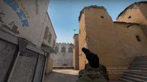 Как закрыть смоком двери на миде / Dust II