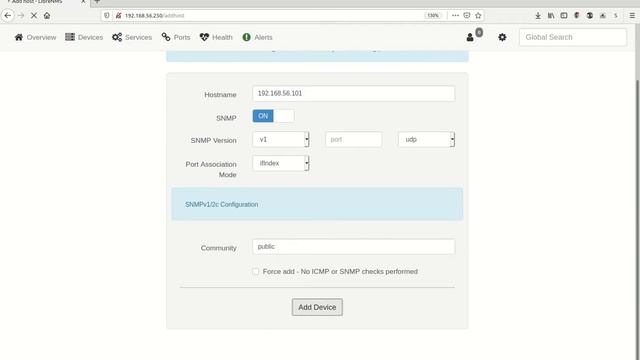 LibreNMS Adding a Host смотреть онлайн