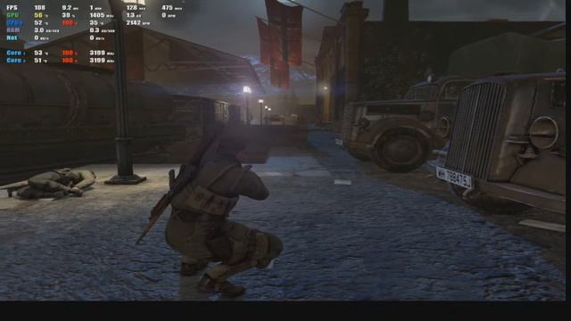 Sniper Elite V2 Remastered (GTX 950 2 Gb,Pentium 3)-Тест.