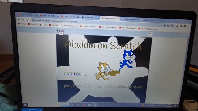 Aladdin on Scratch (Game Over) [Continue Variant] Windows 95 смотреть онлайн