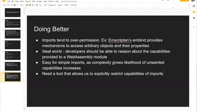 SES Meeting: WASM and Compartments смотреть онлайн