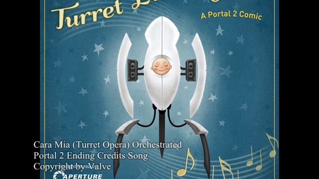 Cara Mia (Turret Opera, Portal 2 Ending Credits Song) Orchestrated смотреть онлайн