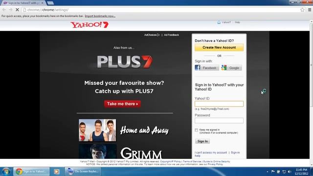 To make Yahoo! Mail as your homepage Google Chrome смотреть онлайн