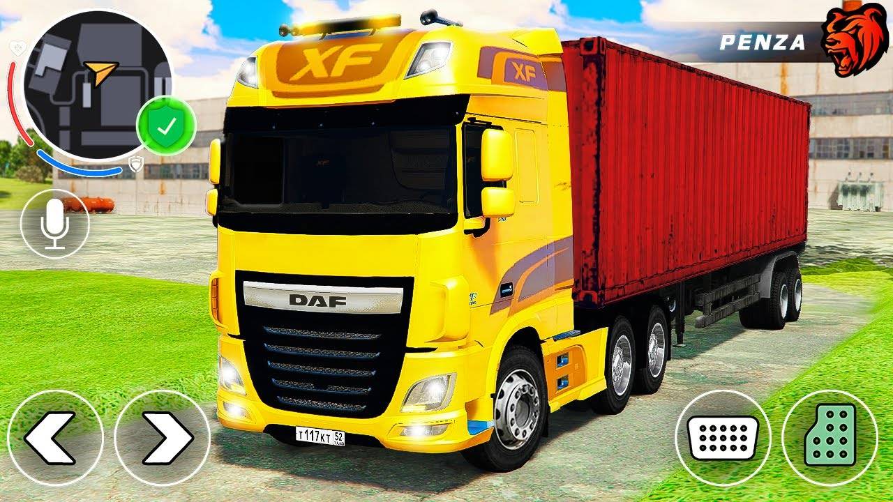 ПЕРВЫЙ РЕЙС В НИЖЕГОРОДСК НА DAF XF! БУДНИ ДАЛЬНОБОЙЩИКА! ПУТЬ БОМЖА BLACK RUSSIA МУРКА смотреть онлайн