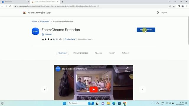 How to install Zoom extension on Google Chrome browser смотреть онлайн