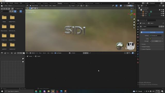 CHROME TYPE 3d text in blender (tutorial) смотреть онлайн