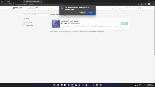 Windows 11 Theme Pantone color of the year 2022 Now available on Edge Browser Tamil смотреть онлайн