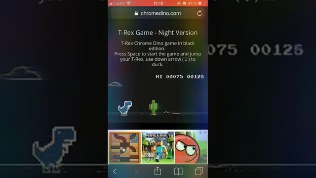 Chrome//Dino playing 2 смотреть онлайн
