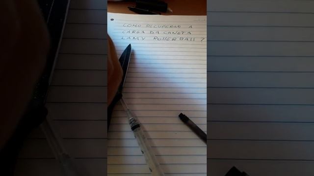 Como recuperar a carga M63 da caneta Lamy Safari Rollerball смотреть онлайн