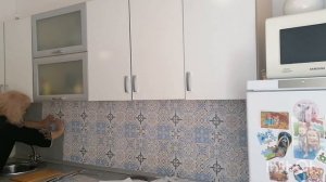 Бюджетное обновление кухни. Кухонный фартук быстро и не дорого.