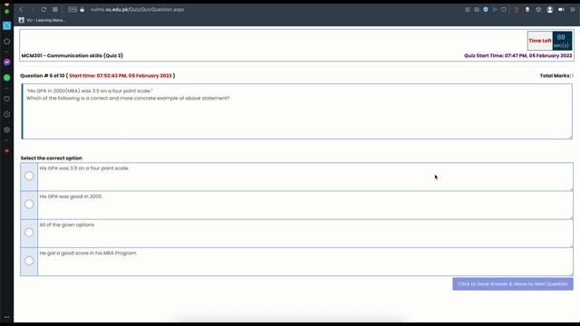 MCM301 LIVE VU QUIZ 3| Get Full Marks Guaranteed 💯✍️ | 🔥 Hack 🔒 Quiz Firewall | Virtual University смотреть онлайн