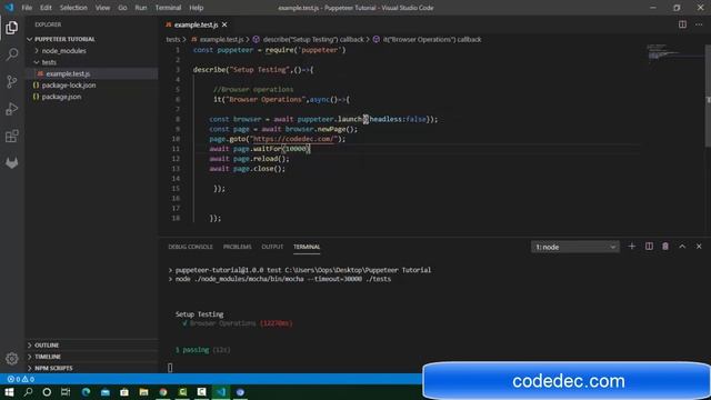 Puppeteer Tutorial 4 || How to handle browser options in puppeteer смотреть онлайн