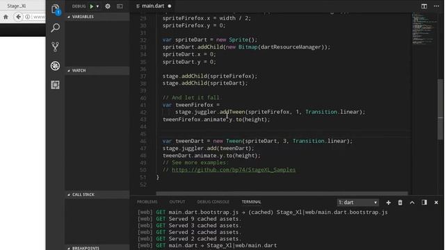 Dart StageXL: 06 Transitions смотреть онлайн