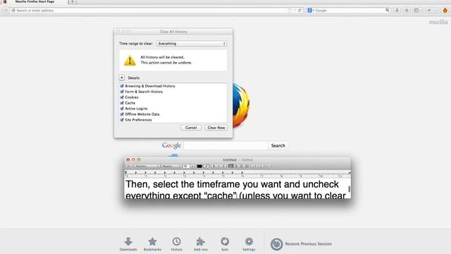 Firefox - How to Clear Cache смотреть онлайн