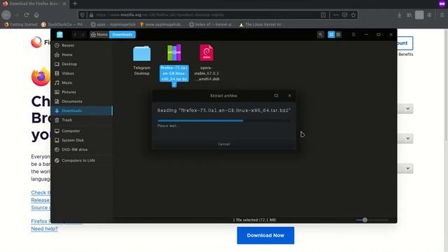 DeepinOS - How to run the latest firefox browser version. смотреть онлайн