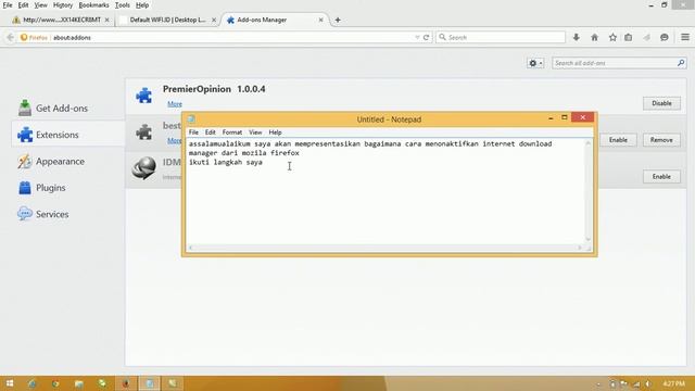 CARA MENONAKTIFKAN IDM DARI MOZILA FIREFOX смотреть онлайн
