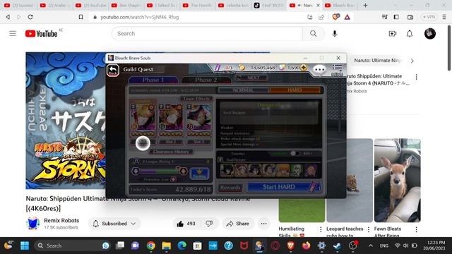 Bleach Brave Souls - Soul Reaper Melee sub 1 Hard Guild Quest смотреть онлайн