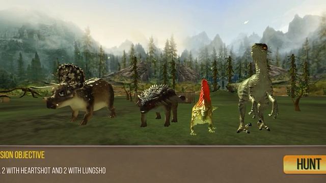 DINOSAUR HUNT 2019 - Dinosaur Game - Android ios Gameplay walkthrough #6 смотреть онлайн
