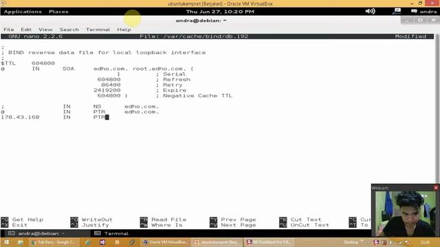 Convigurasi FTP,DNS,WEB SERVER Menggunakan Virtual Box linux debian смотреть онлайн