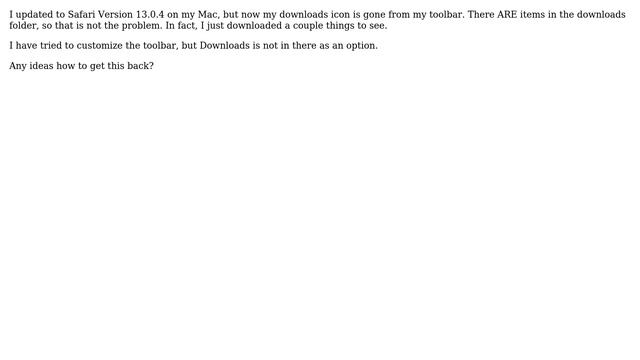 Apple: Download icon gone in Safari after update смотреть онлайн
