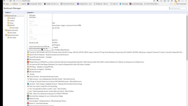 Import and Export Bookmarks in Chrome | Mazhar337 смотреть онлайн