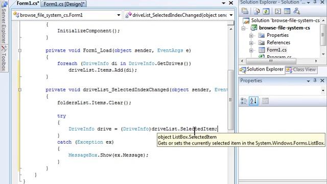 C#: How to Browse Files, Folders, and Directories смотреть онлайн