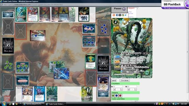 Battle Spirits Match   Green Rush(me) vs Green/Red Rush