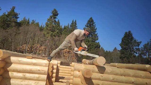стройка, срубы, ручная рубка смотреть онлайн