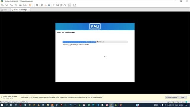 Install Kali Linux in VM ware Workstation смотреть онлайн