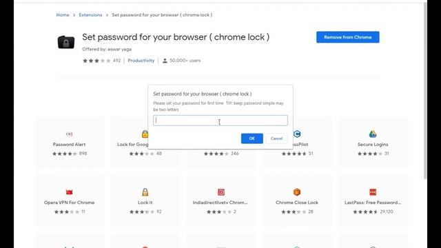 Set password for your browser ( chrome lock )افضل اضافه لغلق متصفح جوجل كروم بباسورد смотреть онлайн