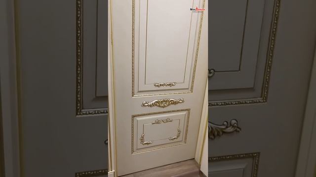 Межкомнатная дверь Эмаль Batista Avorio patina Oro глухая смотреть онлайн