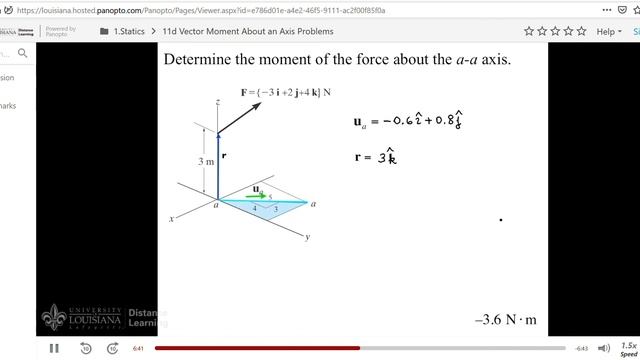 11d Vector Moment About an Axis Problems Mozilla Firefox 2020 09 16 18 12 52 смотреть онлайн