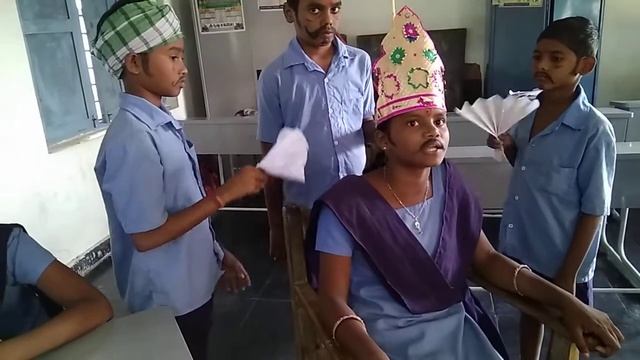 PURU THE BRAVE (7th class lesson) played by a rural govt. School children . Amazing play смотреть онлайн