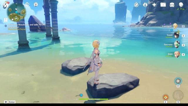 Genshin | World Quest Golden Apple Archipelago part 2 (final pillar water music puzzle quest) смотреть онлайн