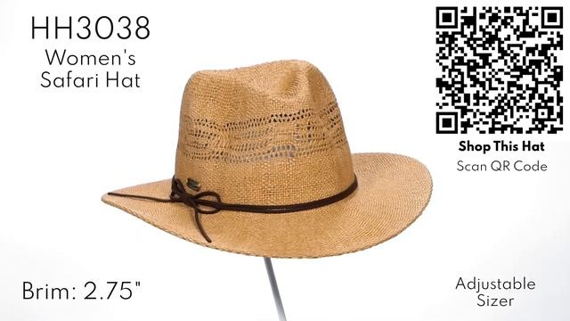 HH3038 - Women's Safari Hat - Brim: 2.75" | Sun 'N' Sand® смотреть онлайн