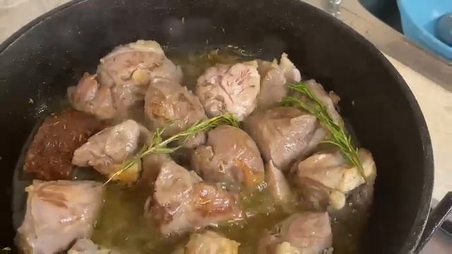 жареное мясо