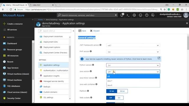 How to change Runtime Environment in Azure - Chapter 6 смотреть онлайн