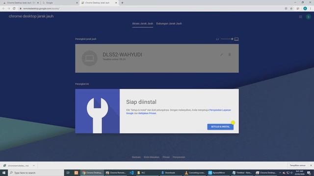 Install Chrome Remote Desktop Apps - Akses Komputer/Laptop Dari Rumah Menggunakan HP Android смотреть онлайн