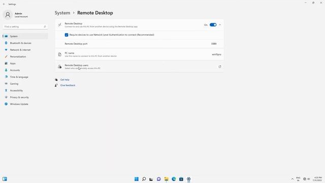 how to enable remote desktop service and add User Account in windows 11 смотреть онлайн