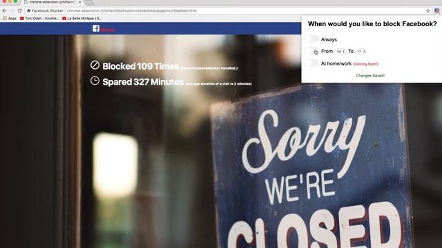 Facebook Blocker Chrome Extension смотреть онлайн