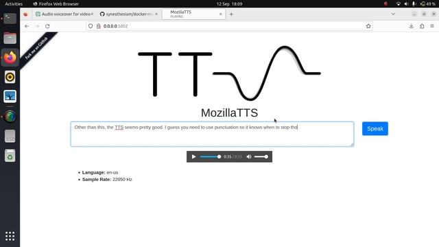 2018-2021 - Mozilla TTS (glitch)