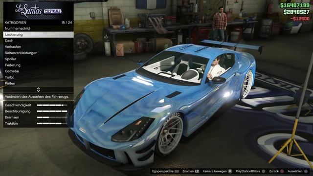 GTA online 4D modded glitter paintjob shiny blue смотреть онлайн