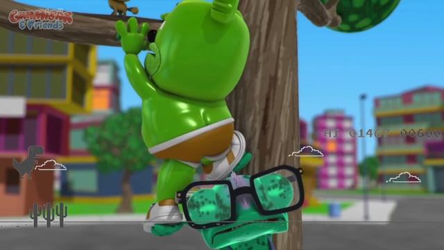 "Everything is Boring" Playing the Google Chrome Dino Game - Gummy Bear Show MANIA смотреть онлайн