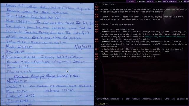 Typing notes in MARKDOWN - LINUX workflow (Awesome Window Manager) смотреть онлайн