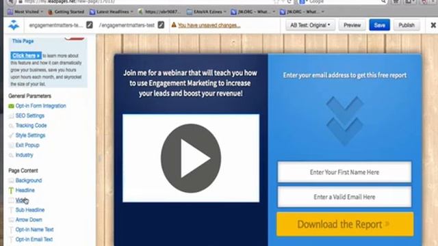 Engagement Matters 7 How To Build An Opt in Page In 4 Minutes смотреть онлайн