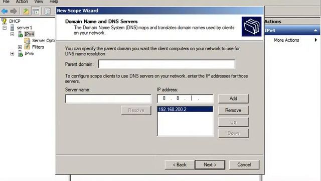 Quick configure DHCP in Windows Server 2008 смотреть онлайн