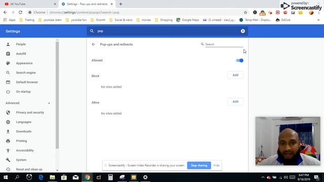 How to Disable / turnoff and Enable Pop-up Blocker in Google Chrome смотреть онлайн